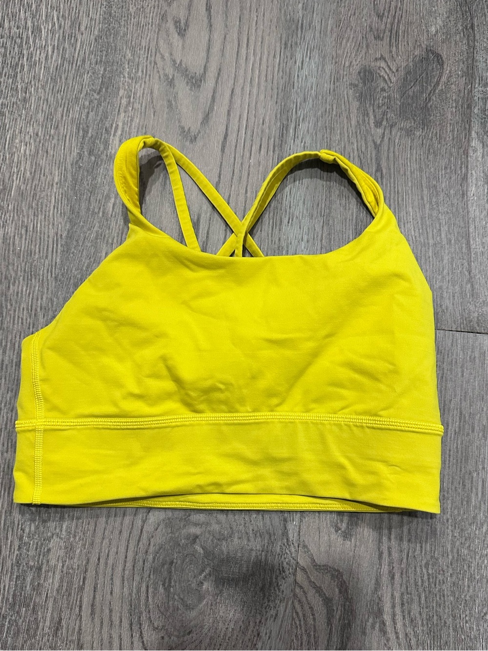 Lululemon Energy Bra Long Line *yellow